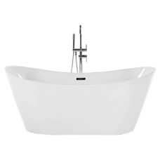 Badewanne freistehend weiss oval 160 x 76 cm ANTIGUA