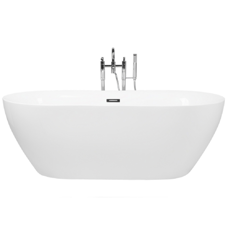 Badewanne freistehend weiss oval 180 x 80 cm CARRERA