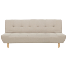 Schlafsofa 3-Sitzer Polsterbezug beige ALSTEN