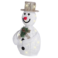 Outdoor Weihnachtsbeleuchtung LED weiss Schneemann 50 cm KUMPU