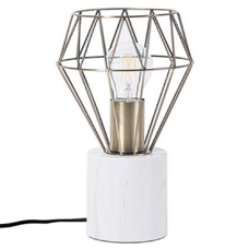 Tischlampe gold 28 cm Gitter MOONI klein