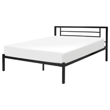 Metallbett schwarz Lattenrost 140 x 200 cm CUSSET