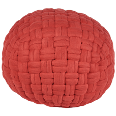 Pouf Samtstoff rot 45 x 35 cm HOPA