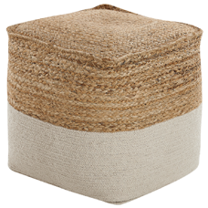 Pouf beige 44 x 44 cm KIRAMA