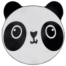 Kinderteppich Pandamotiv schwarz / weiss ? 120 cm Kurzflor PANDA