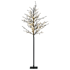 Outdoor Weihnachtsbeleuchtung LED schwarz Tannenbaum 150 cm IKOLA