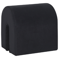 Pouf Samtstoff schwarz 35 x 42 x 42 cm MODOC