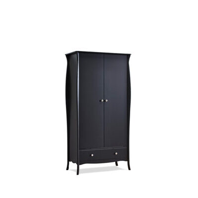 Kleiderschrank BAROQUE 104 schwarz - braun