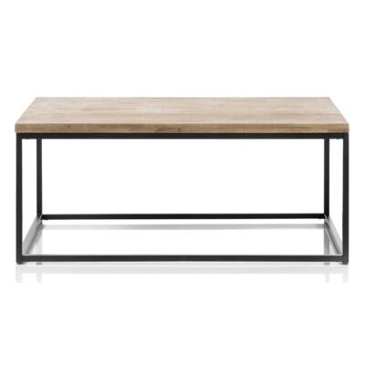 Couchtisch SAKURA 110 Massivholz 51cm - 60cm Metall 110 cm rechteckig