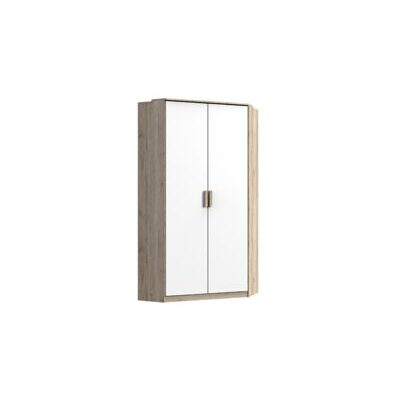 Eck-Kleiderschrank TIGRE San Remo Eiche-Weiss