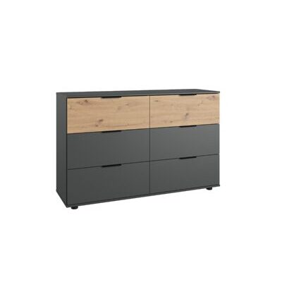 Sideboard GIBRALTAR Graphit-Artisan Eiche