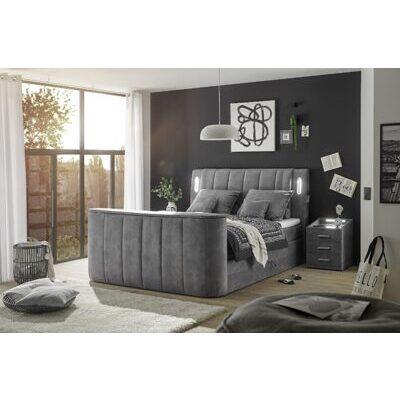 Boxspringbett DALLAS 6 Salvador 14 grey