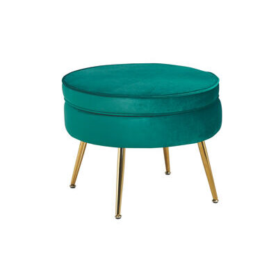 Sitzpouf BANDUNG grün-goldfarben