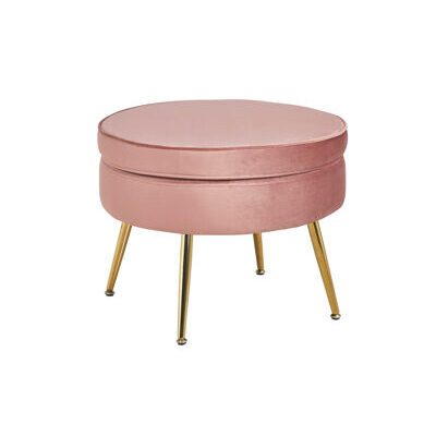 Sitzpouf BANDUNG Rose-goldfarben