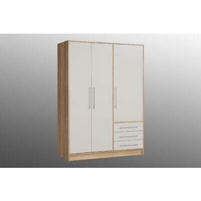 Kleiderschrank JUPITER Sonoma Eiche-Weiss