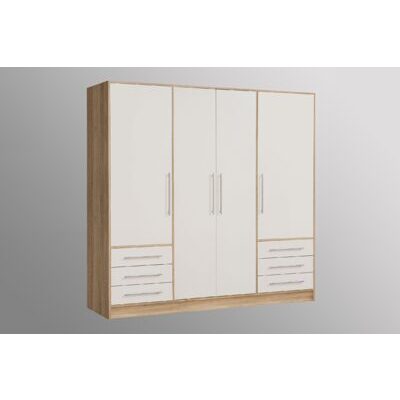 Kleiderschrank JUPITER Sonoma Eiche-Weiss