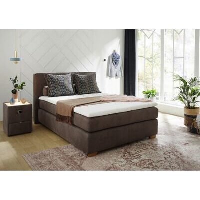 Boxspringbett LINDA H2 Modern Federkernmatratze Schlafzimmer