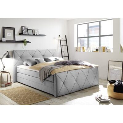 Boxspringbett CALGARY 1 silver