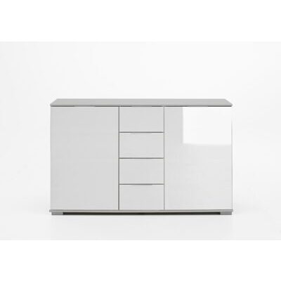 Sideboard EASY PLUS C Weiss-Glas Weiss