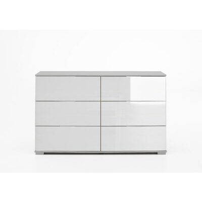 Sideboard EASY PLUS C Weiss-Glas Weiss