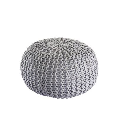 Pouf PREMIUM ø45cm Sitzhocker Strickpouf Innen Terrasse Pool Garten nachhaltig