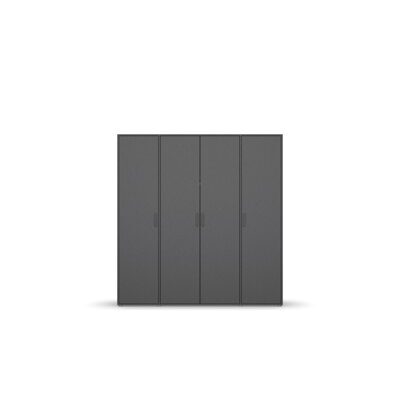 Kleiderschrank VOYAGER Grau-Metallic