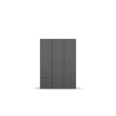 Kleiderschrank VOYAGER grau metallic