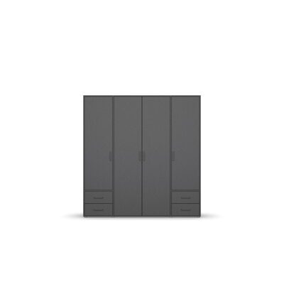 Kleiderschrank VOYAGER grau metallic