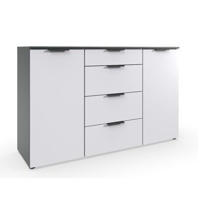 Sideboard SALTA Weiss-Graphit