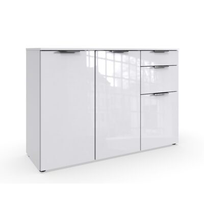 Sideboard MENDOZA Lack Weiss-Weiss