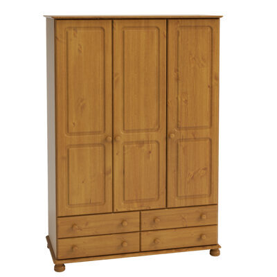 Kleiderschrank RICHMOND 302 Kiefer Massivholz braun