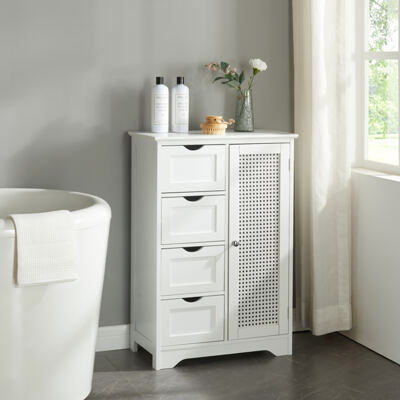 Badschrank Karlsy 80x55x30cm Weiss