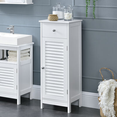 Badezimmerschrank 87x30x30 cm Weiss