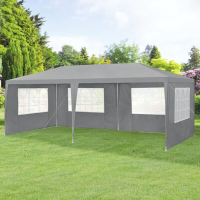 Pavillon Wedau 600x300x255 cm Dunkelgrau