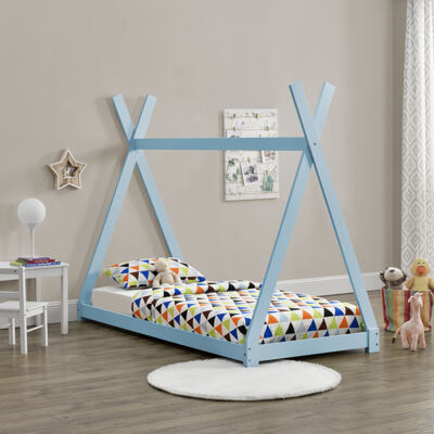 Kinderbett Onjeda 90x200 cm Tipi Blau