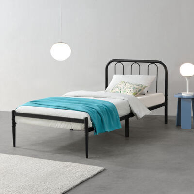 Metallbett Hank 90x200 cm Schwarz