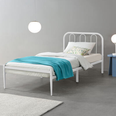 Metallbett Hank 90x200 cm Weiss