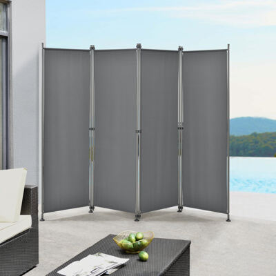 Trennwand Modica Outdoor 170x215 cm Mittelgrau