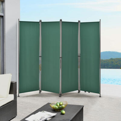 Trennwand Modica Outdoor 170x215 cm Dunkelgrün