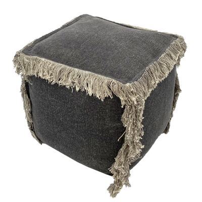 Bodenkissen 2. Wahl Sitzhocker Sitzpouf 40x40 cm Sitzwürfel Sitzpuff Fusshocker Stonewashed