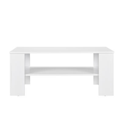 Couchtisch Patrice 100x60 cm Weiss Furniert