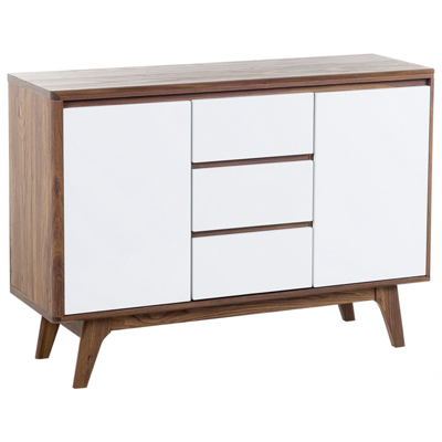 Sideboard braun / weiss 3 Schubladen 2 Schränke PITTSBURGH