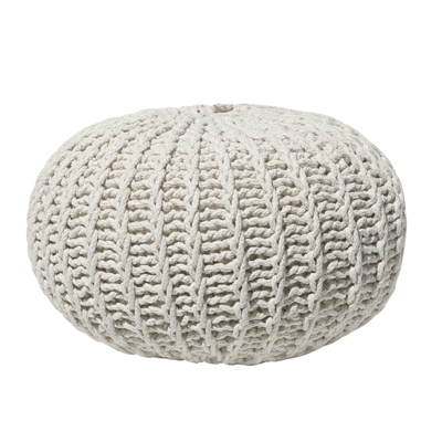 Pouf beige ? 50 cm CONRAD II