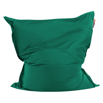 Sitzsack mit Innensack für In- und Outdoor 140 x 180 cm smaragdgrün FUZZY