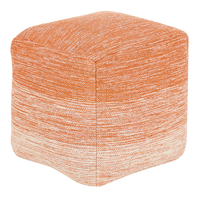 Pouf orange 40 x 40 cm HIRRI