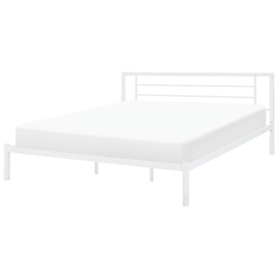 Metallbett weiss Lattenrost 180 x 200 cm CUSSET