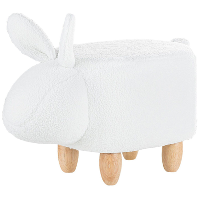 Hocker Polsterbezug weiss BUNNY