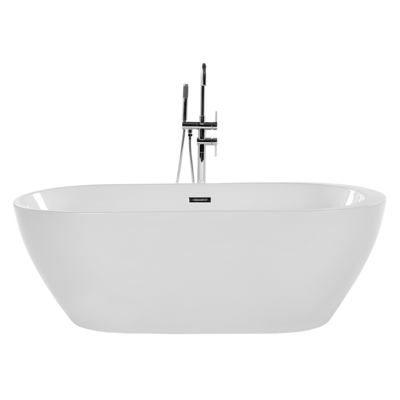 Badewanne freistehend weiss oval 150 x 75 cm NEVIS