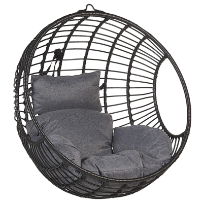 Hängesessel Rattan schwarz ø 99 cm ASPIO