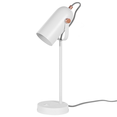 Schreibtischlampe weiss 48 cm rund TYRIA